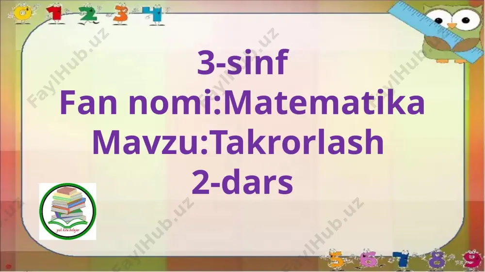 3-s.takrorlash.2-d. — PPTX