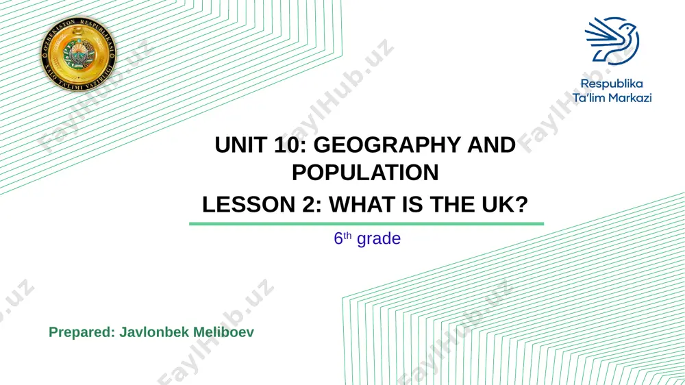 english lesson 6th grade — PPTX