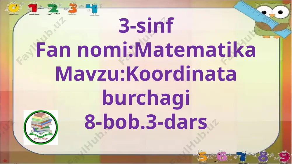 3-s.koordinata burchagi.3-d. — PPTX