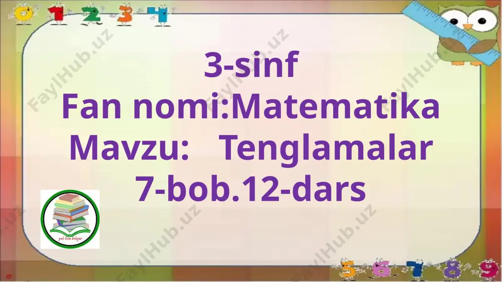 3-s.tenglamalar.12-d — PPTX