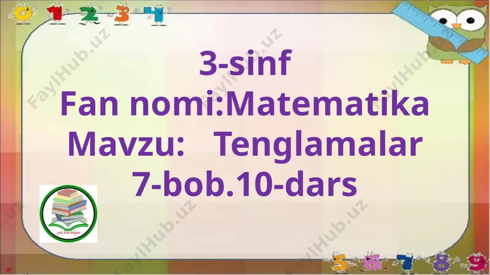 3-s.tenglamalar.10-d — PPTX