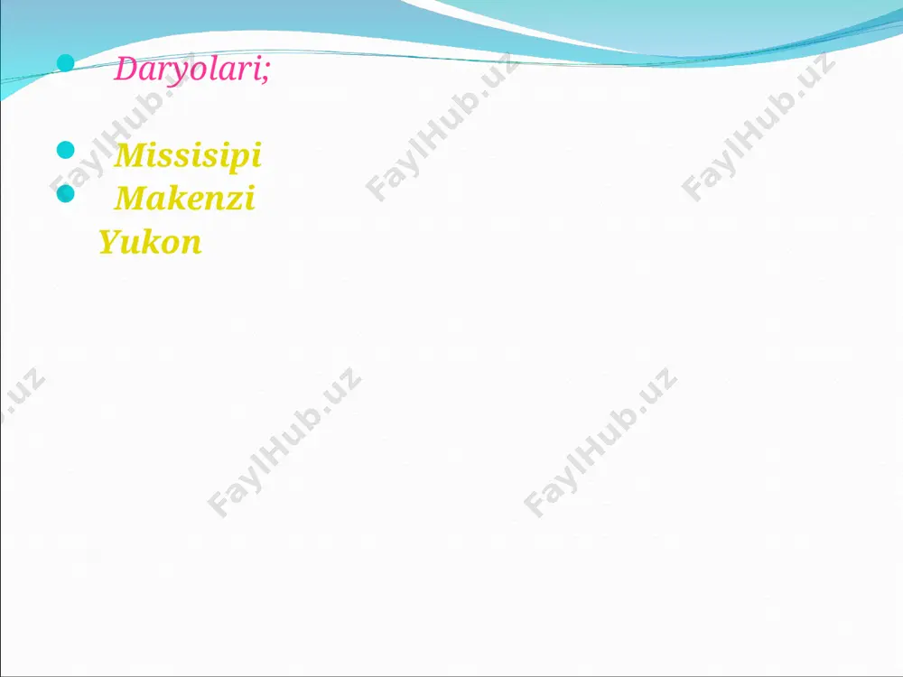 shimoliy amerika1111 — PPT