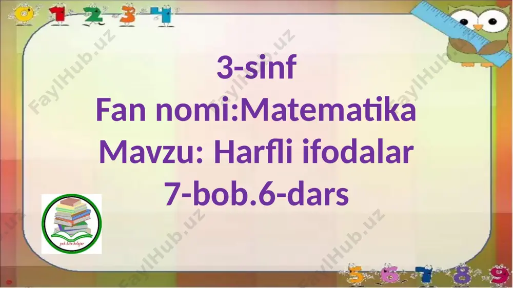 3-s.harfli ifodalar.6-d — PPTX
