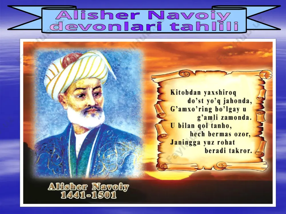 alisher navoiy slayd — PPTX