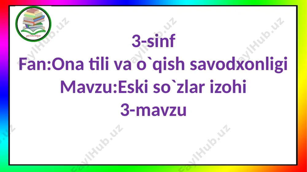 3-s.eski so`zlar izohi.3-m — PPTX