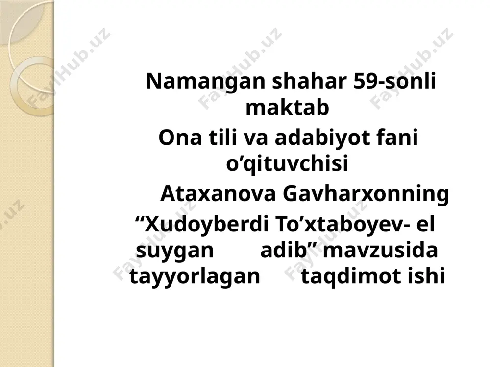 ataxanova g — PPTX