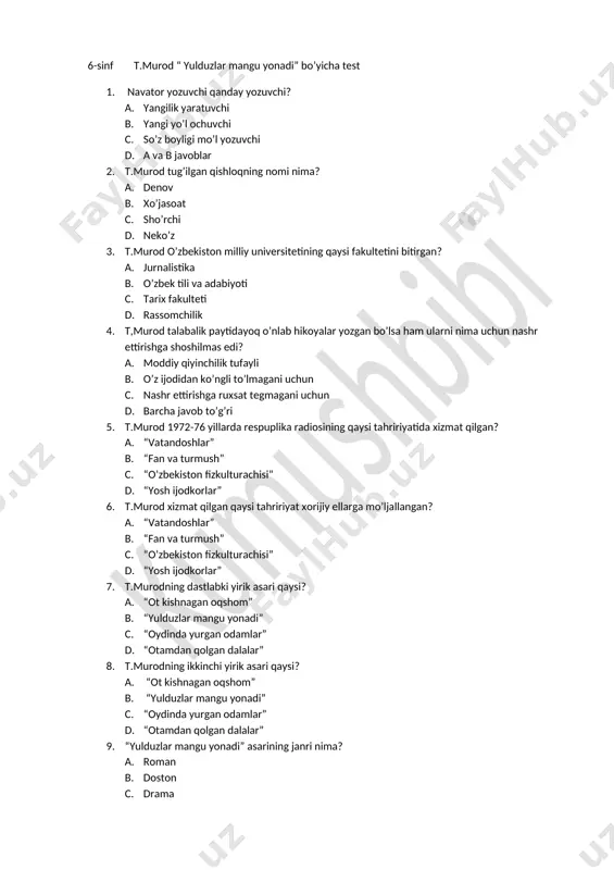 6. t.muroddan test.ona tili millat ruhi.kumush — DOCX