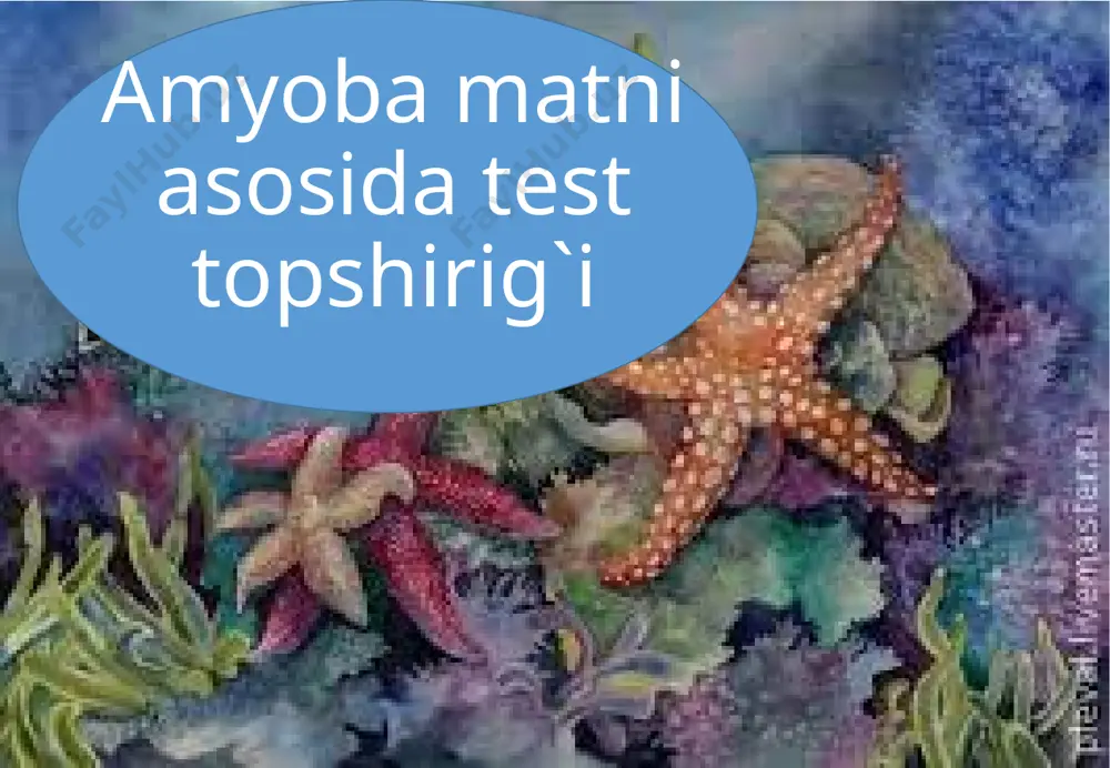 3-s.amyoba matni asosida test — PPTX