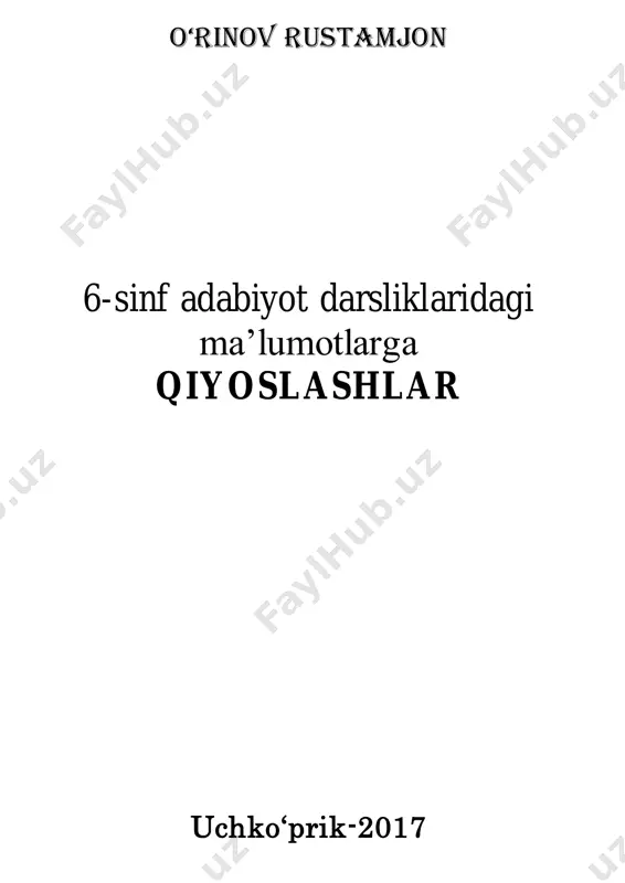 6-sinf adabiyot_ma'lumotlar — PDF