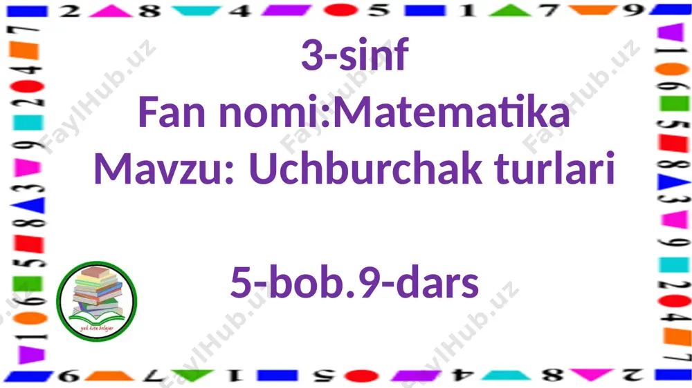 3-s.uchburchak turlari.9-m — PPTX