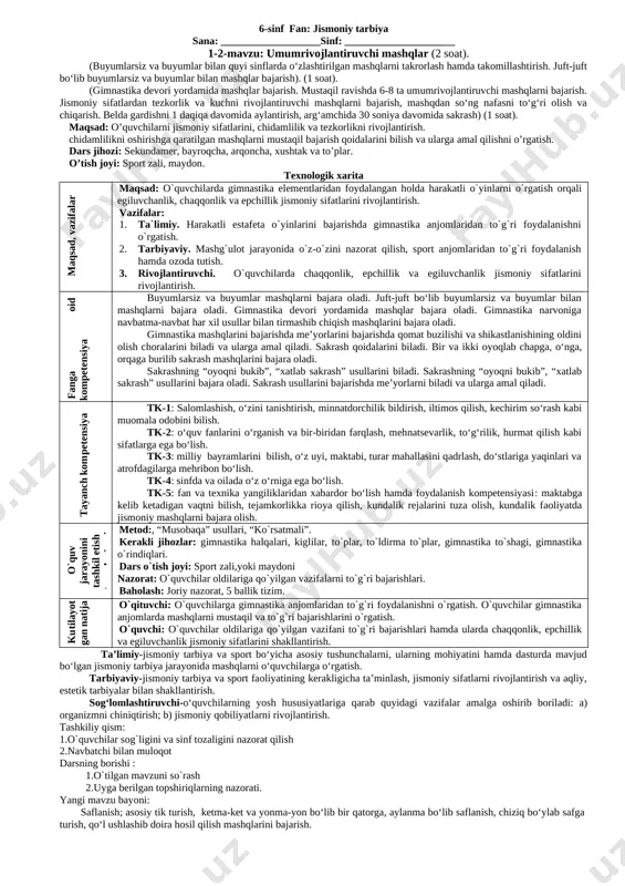 6_sinflar_u — DOCX