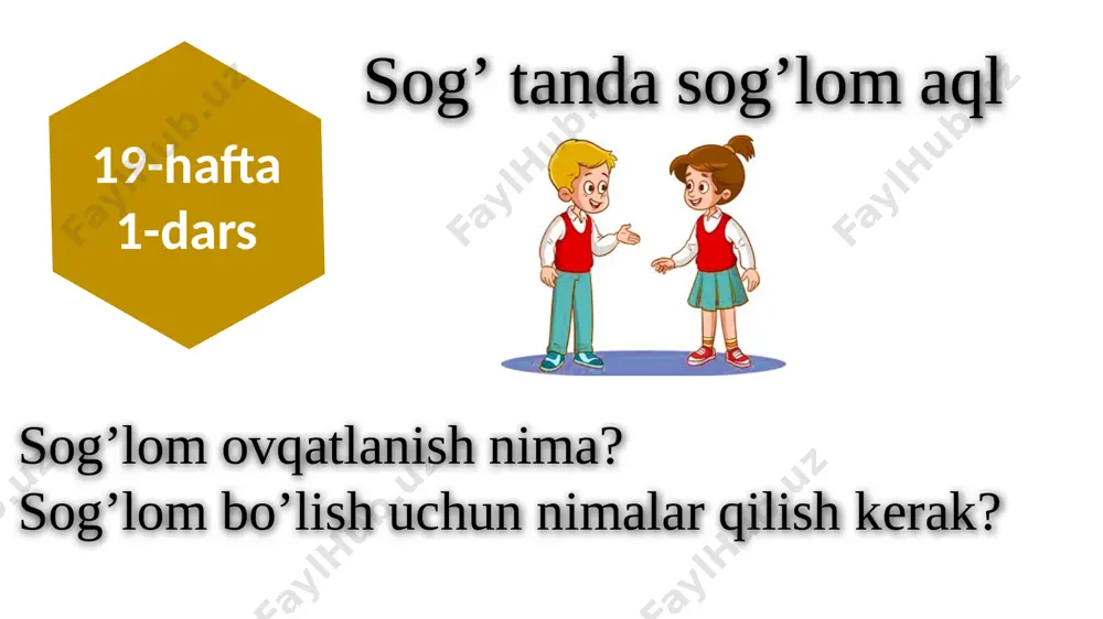 sog' tanda sog'lom aql — PPTX