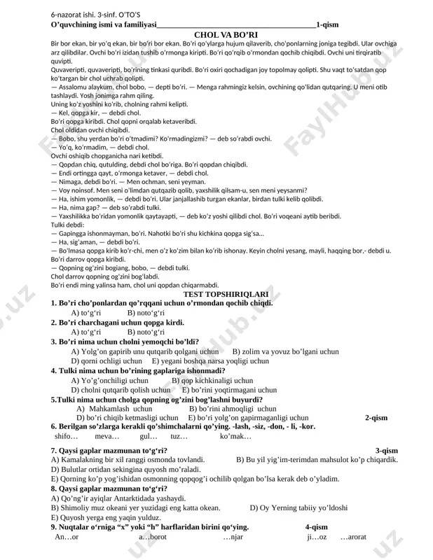 oʻtoʻs_3_6-nazorat-ishi — DOCX