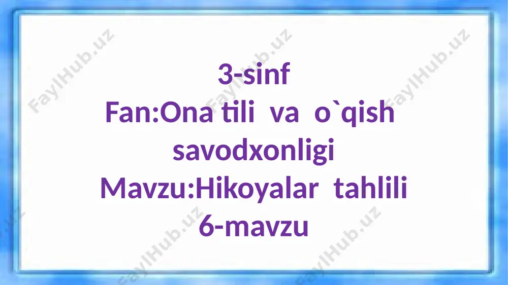 3-s.hikoyalar tahlili.6-m — PPTX