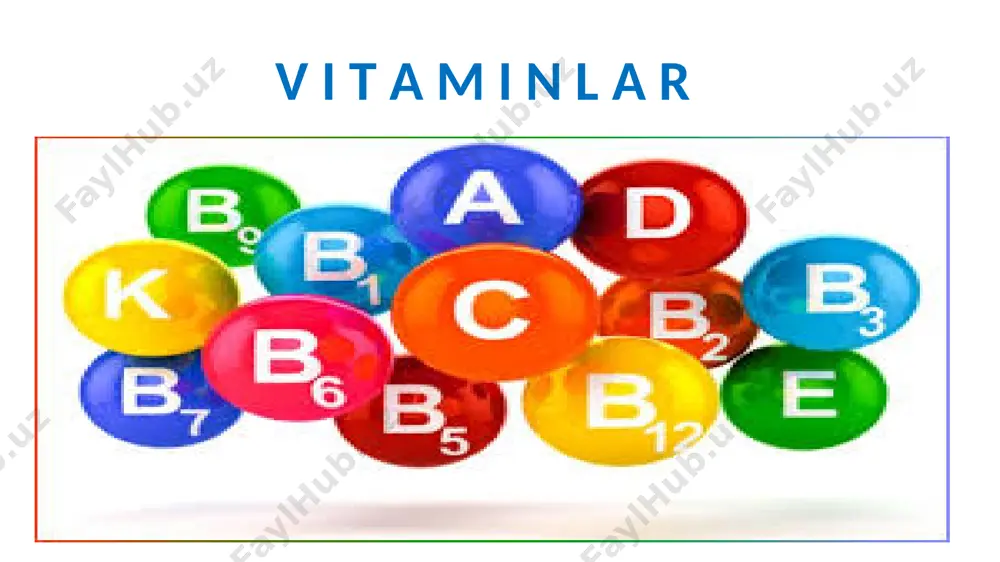vitaminlar haqida — PPTX
