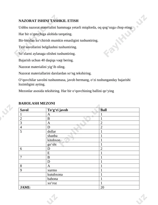 oʻtoʻs_3_1-nazorat-ishi-oʻqituvchi-uchun — DOCX