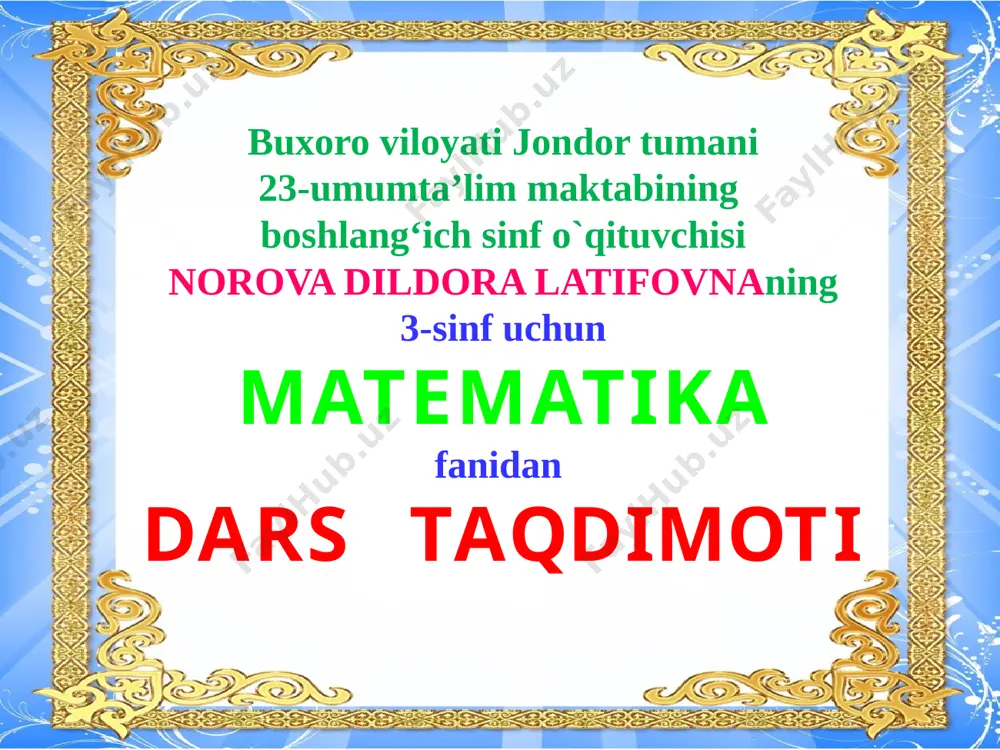 matematika — PPTX