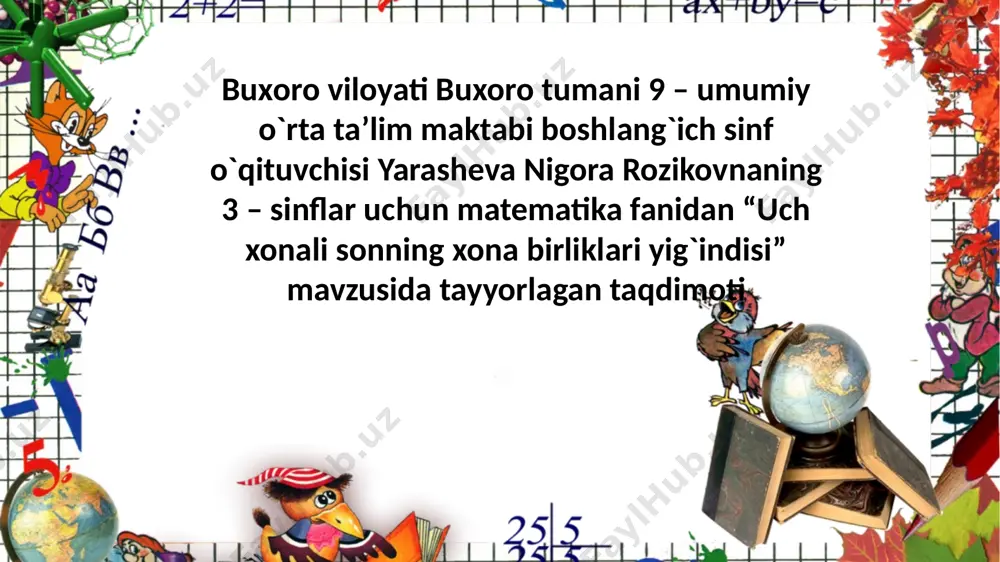 matematika 3 - sinf — PPTX