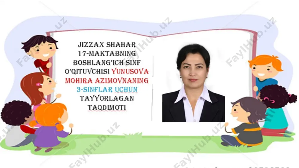 3-sinf.ona tili. 5-dars — PPTX