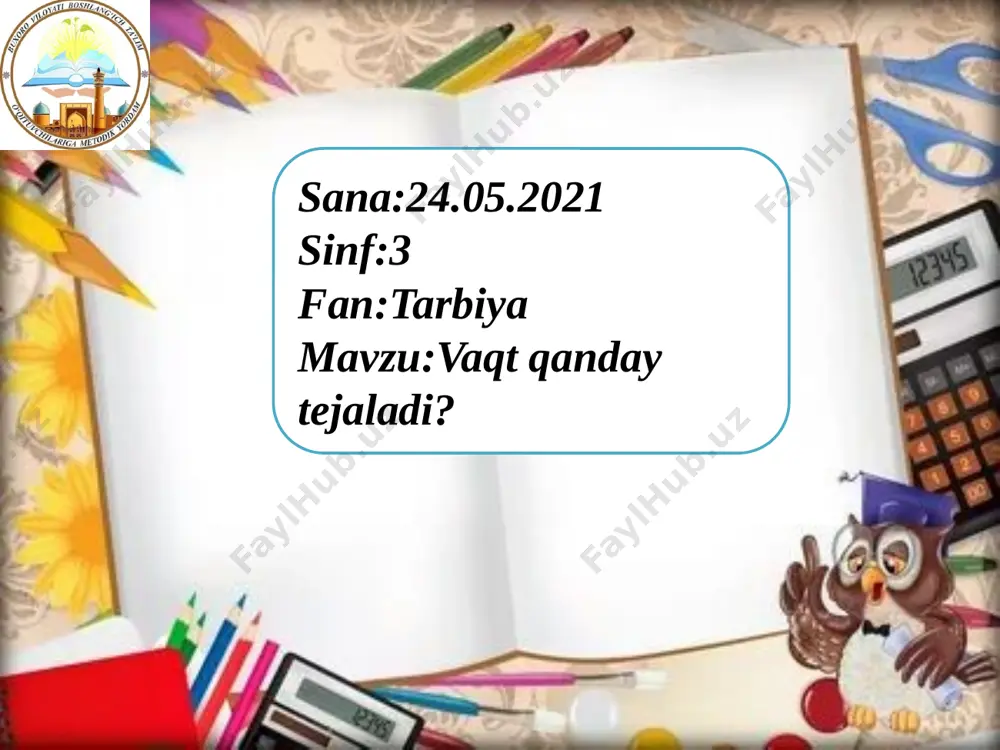 3-sinf tarbiya — PPTX