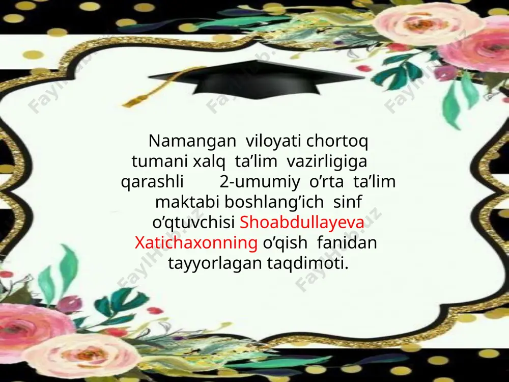 shoabdullayev xaticha — PPTX