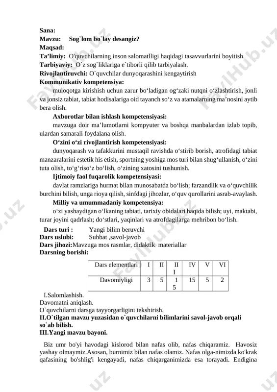 29-dars sog`lom bo`lay desangiz — DOCX