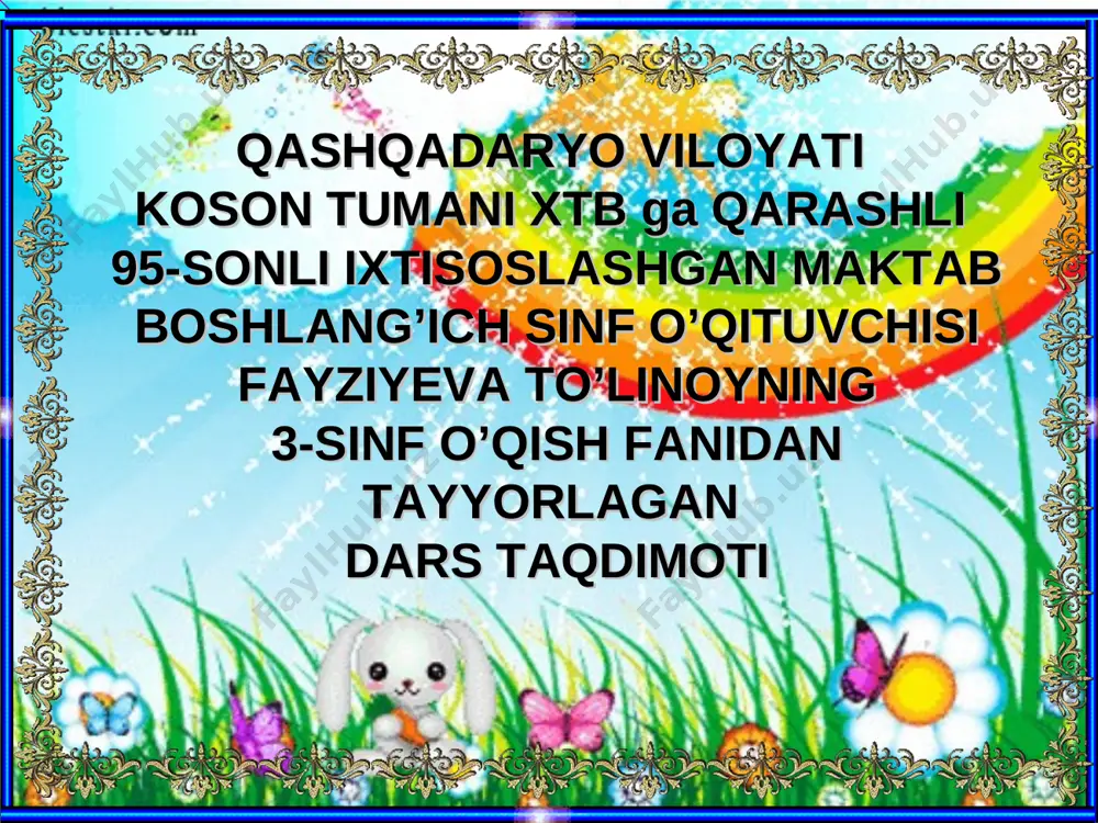 fayziyeva to'linoy taqdimot — PPT