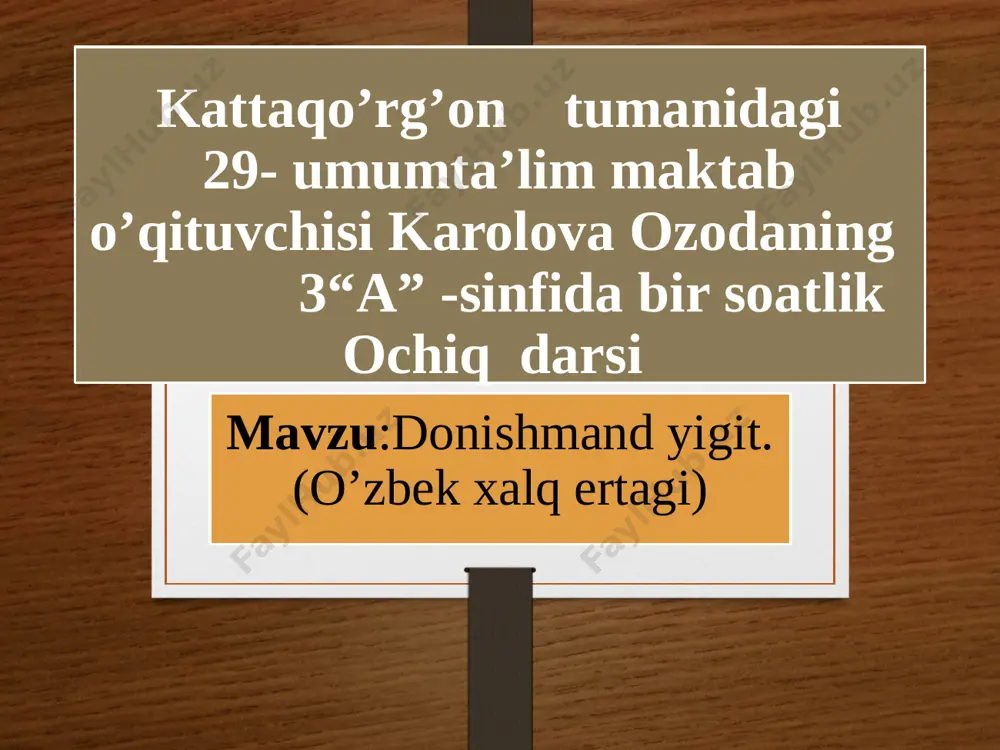 29- karolova ozoda-tayyor — PPTX