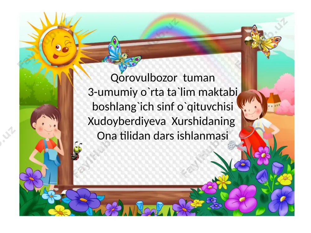 ona tili 3 — PPTX