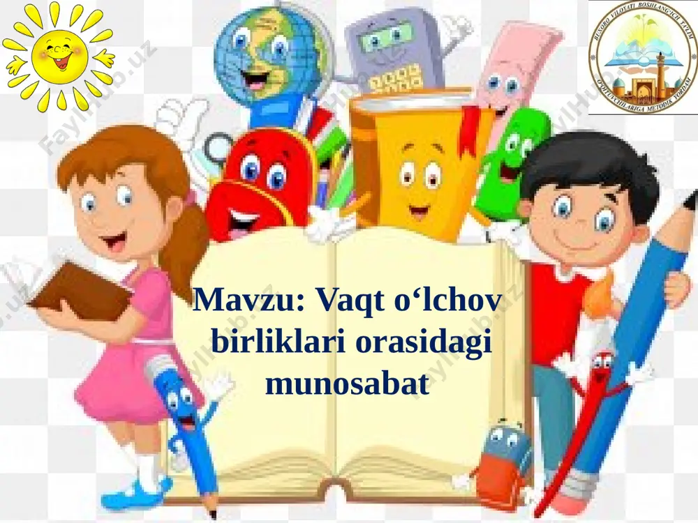 vaqt o`lchov birliklari orasidagi munosabat — PPTX