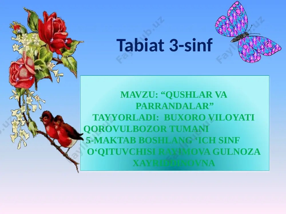 tabiat 3-sinf — PPTX