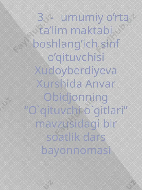 o`qish — PPTX