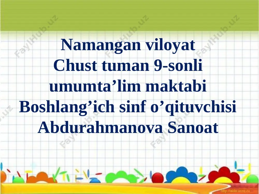taqdimot matematika — PPTX