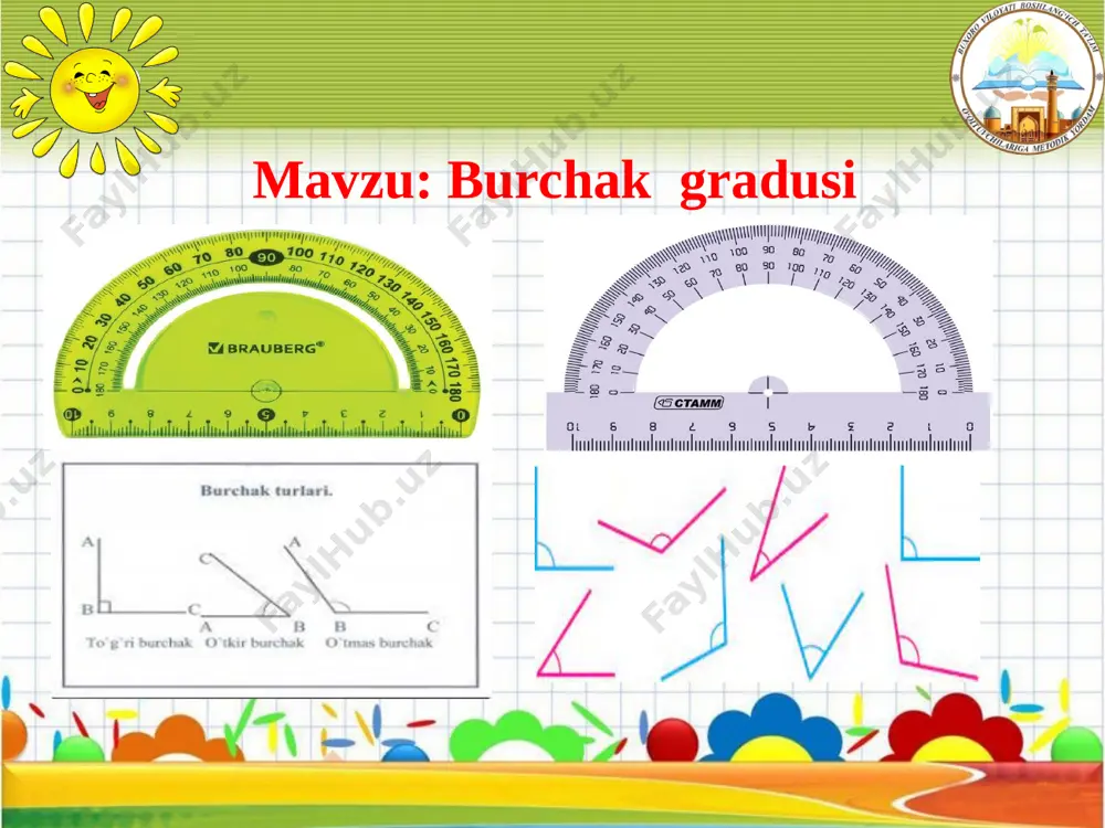 burchak gradusi — PPTX
