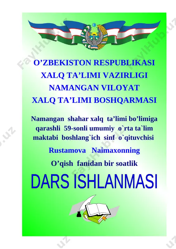 ochiq dars o'zimniki — DOCX