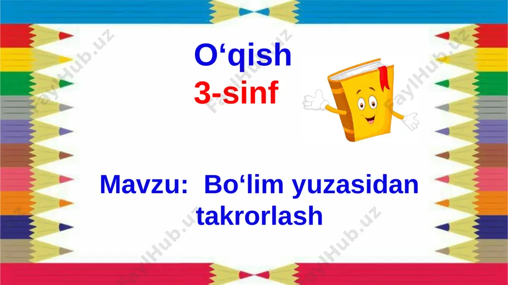 3 sinf ukish — PPTX