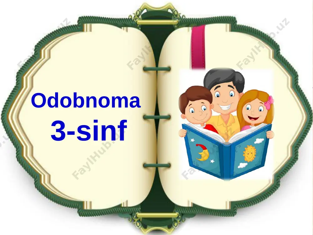 3-sinf odobnoma — PPT
