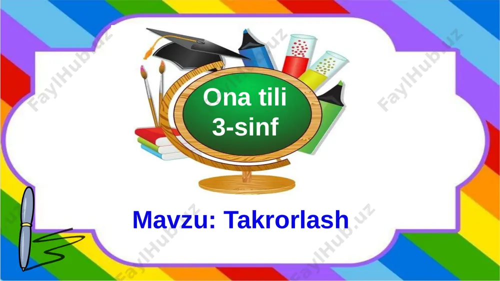 3 sinf. ona tili 395 mashk — PPTX