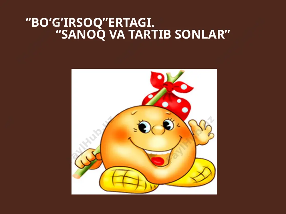 3-sinf sanoq va tartib son — PPTX