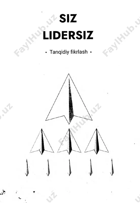 siz lidersiz. tanqidiy fikrlash — PDF