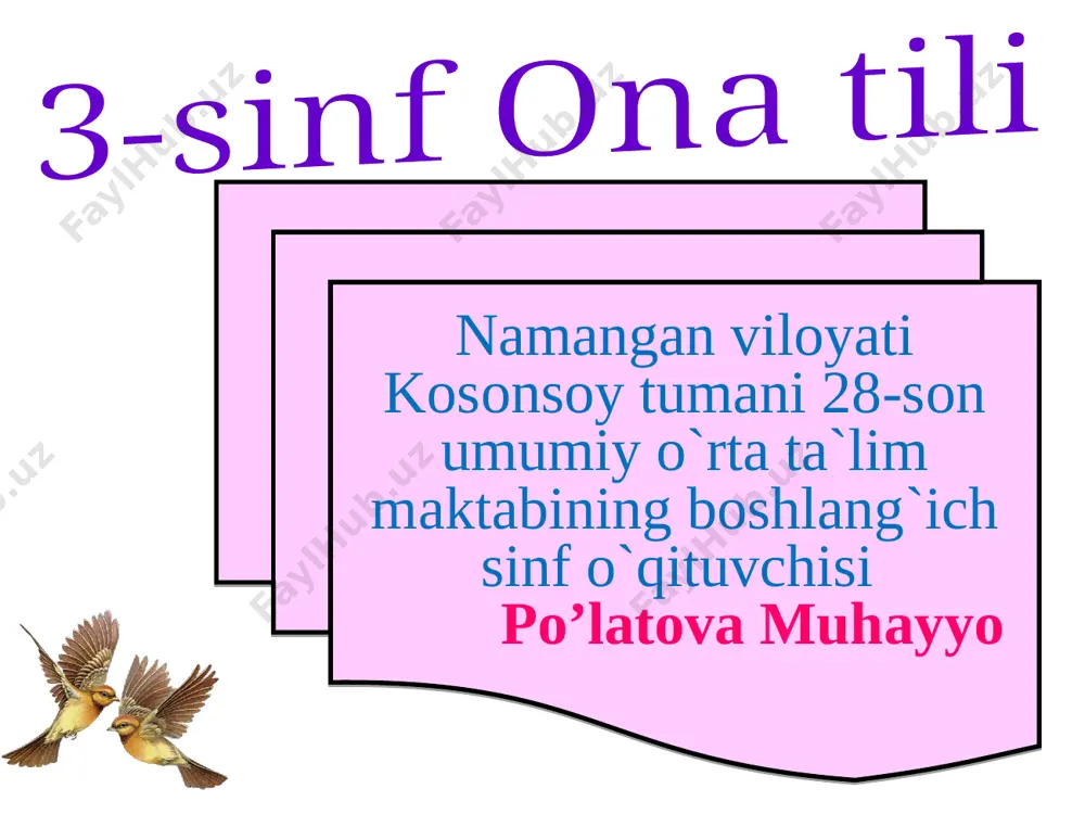 po'latova muhayyo — PPT