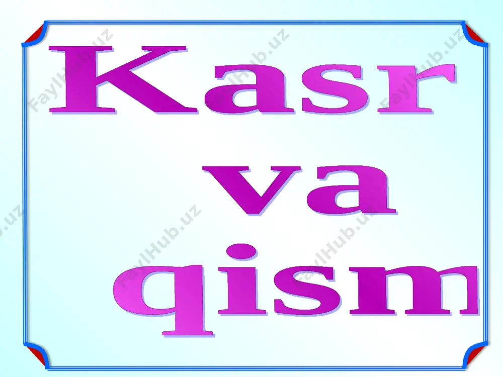 kasr — PPT
