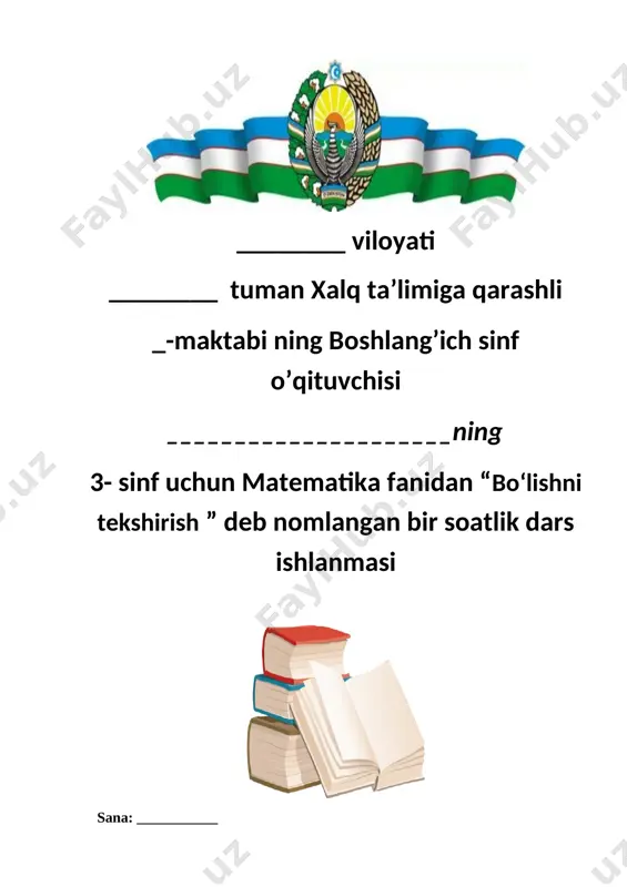 3_sinf_matematika_bo‘lishni tekshirish 3_chorak — DOCX