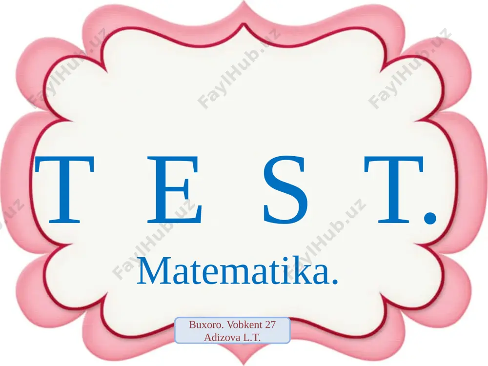 10. 02.22 test matem — PPTX