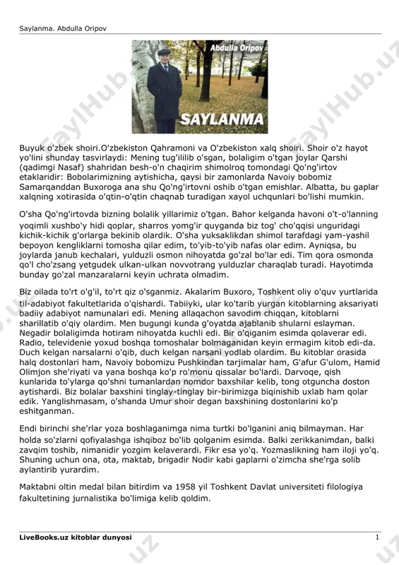 @uz_baza abdulla_oripov_tanlangan_asarlar_sheʼrlar — PDF