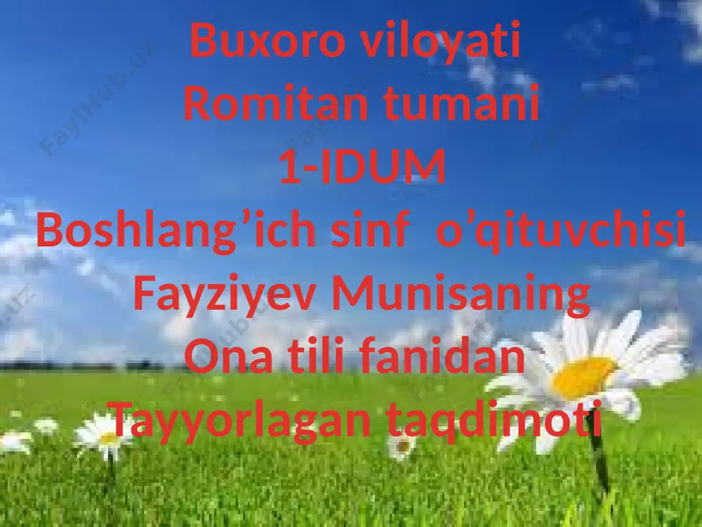 ona tili taqdimot — PPTX