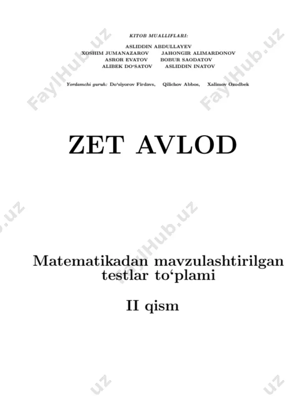 zet avlod ii qism ( demo ) — PDF