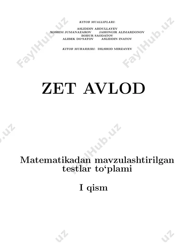 zet avlod i qism ( demo ) — PDF