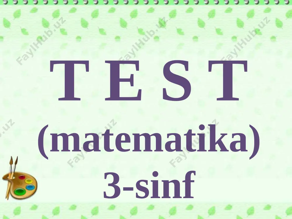 2-chorak test — PPTX