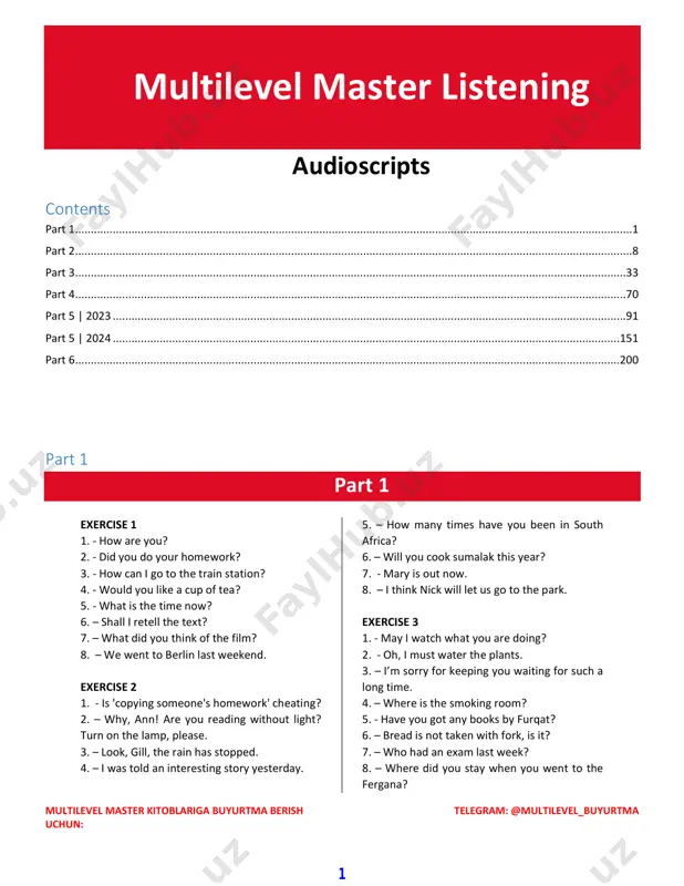 _multilevel_master_listening_audioskript@kitob_pdf_yuklabot — PDF
